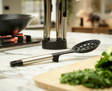 Load image into Gallery viewer, Elevate™ Fusion 5-piece Stainless-steel Utensil Set with Compact Stand