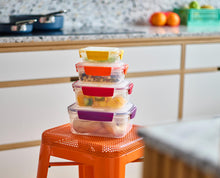 Load image into Gallery viewer, Nest™ Lock 8-Piece Multicolour Mixed Food Container Set