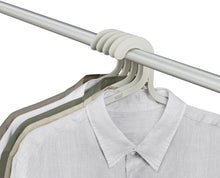 Load image into Gallery viewer, Orderly™ Set of 5 Anti-Tangle Clothes Hangers Ecru