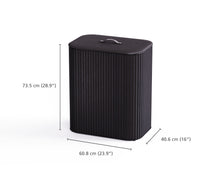 Load image into Gallery viewer, Tota Luxe 90L Black Laundry Separation Basket