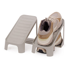 Load image into Gallery viewer, Shoe-In™ Shoe Rack Compact 2pc Ecru