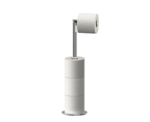 Load image into Gallery viewer, EasyStore™ Luxe 2-in-1 Stainless-Steel Toilet Roll Stand