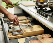 Load image into Gallery viewer, Elevate™ Steel Knife Set with In-Drawer Bamboo Storage Tray