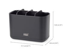 Load image into Gallery viewer, EasyStore™ Matt Black Toothbrush Holder Large