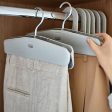 Load image into Gallery viewer, Orderly™ Easy-grip Set of 2 Skirt & Trouser Hangers Ecru