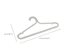 Load image into Gallery viewer, Orderly™ Set of 5 Anti-Tangle Clothes Hangers Ecru