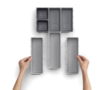 Load image into Gallery viewer, Blox™ 7-piece Drawer Organiser Set - Grey
