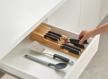 Load image into Gallery viewer, DrawerStore™ Bamboo Compact Knife Organiser