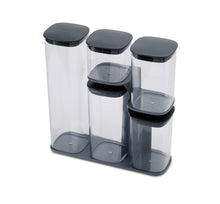Load image into Gallery viewer, Podium™ 5-piece Storage Container Set - Grey