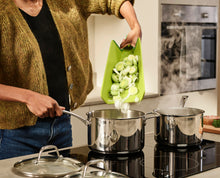 Load image into Gallery viewer, Chop2Pot™ Plus Folding Chopping Board Regular - Green