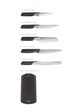 Load image into Gallery viewer, Elevate™ Knives Carousel 5pc Set - Sage (Editions)