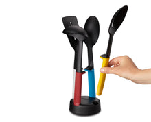 Load image into Gallery viewer, Elevate™ Slim 4-Piece Utensil Set with Storage Stand