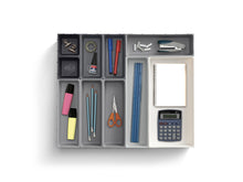 Load image into Gallery viewer, Blox™ 10-piece Drawer Organiser Set - Grey