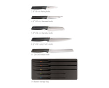Load image into Gallery viewer, Elevate™ Store 5-Piece Knife Set with In-Drawer Storage Tray