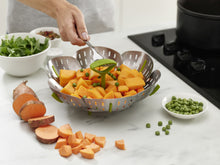 Load image into Gallery viewer, Bloom™ Steel Folding Steamer Basket
