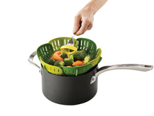 Load image into Gallery viewer, Bloom™ Folding Steamer Basket