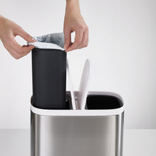 Load image into Gallery viewer, Split™ 6L Stainless-Steel Waste & Recycling Bin