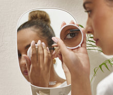 Load image into Gallery viewer, Viva Pedestal Mirror with Cosmetic Organiser