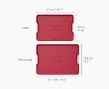 Load image into Gallery viewer, Cut&Carve™ Plus Multi-Function Chopping Board Large - Red