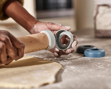 Load image into Gallery viewer, PrecisionPin™ Adjustable Rolling Pin - Sky