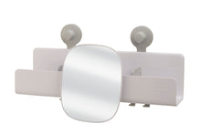 Load image into Gallery viewer, EasyStore™ White Shower Shelf with Removable Mirror Large