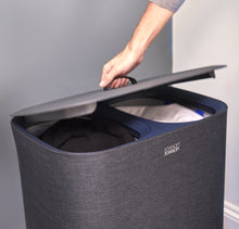 Load image into Gallery viewer, Tota 90L Laundry Separation Basket - Carbon Black