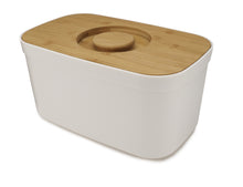 Load image into Gallery viewer, Bread Bin with Cutting Board Lid - White