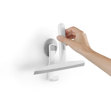Load image into Gallery viewer, EasyStore™ Light Grey Shower Squeegee with Storage Hook