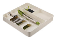Load image into Gallery viewer, DrawerStore™ Cutlery, Utensil and Gadget Organiser - White/Green
