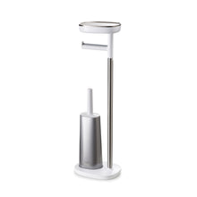 Load image into Gallery viewer, EasyStore™ Plus Stainless-Steel Toilet Roll Holder with Toilet Brush