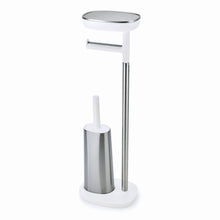 Load image into Gallery viewer, EasyStore™ Plus Stainless-Steel Toilet Roll Holder with Toilet Brush