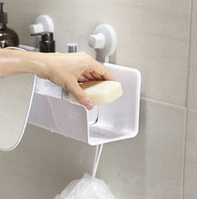 Load image into Gallery viewer, EasyStore™ White Shower Shelf with Removable Mirror Large
