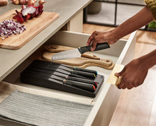 Load image into Gallery viewer, Elevate™ Store 5-Piece Knife Set with In-Drawer Storage Tray