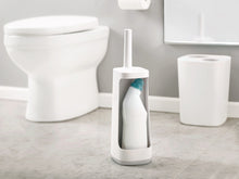 Load image into Gallery viewer, Flex™ Plus Light Grey Toilet Brush with Storage Caddy