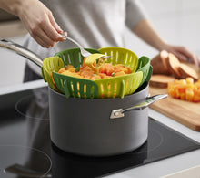 Load image into Gallery viewer, Bloom™ Folding Steamer Basket