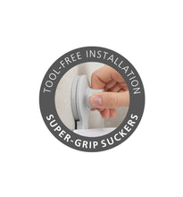 Load image into Gallery viewer, EasyStore™ White Shower Shelf with Removable Mirror