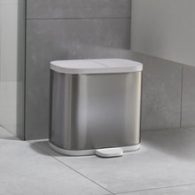 Load image into Gallery viewer, Split™ 6L Stainless-Steel Waste & Recycling Bin