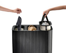 Load image into Gallery viewer, Tota Trio Luxe 90L Laundry Basket Black
