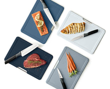 Load image into Gallery viewer, Folio™ Plus 8-piece Knife &amp; Chopping Board Set - Graphite
