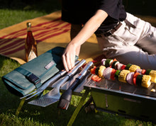 Load image into Gallery viewer, GrillOut™ 3-Piece Stainless-Steel BBQ Turner, Tongs &amp; Fork Set
