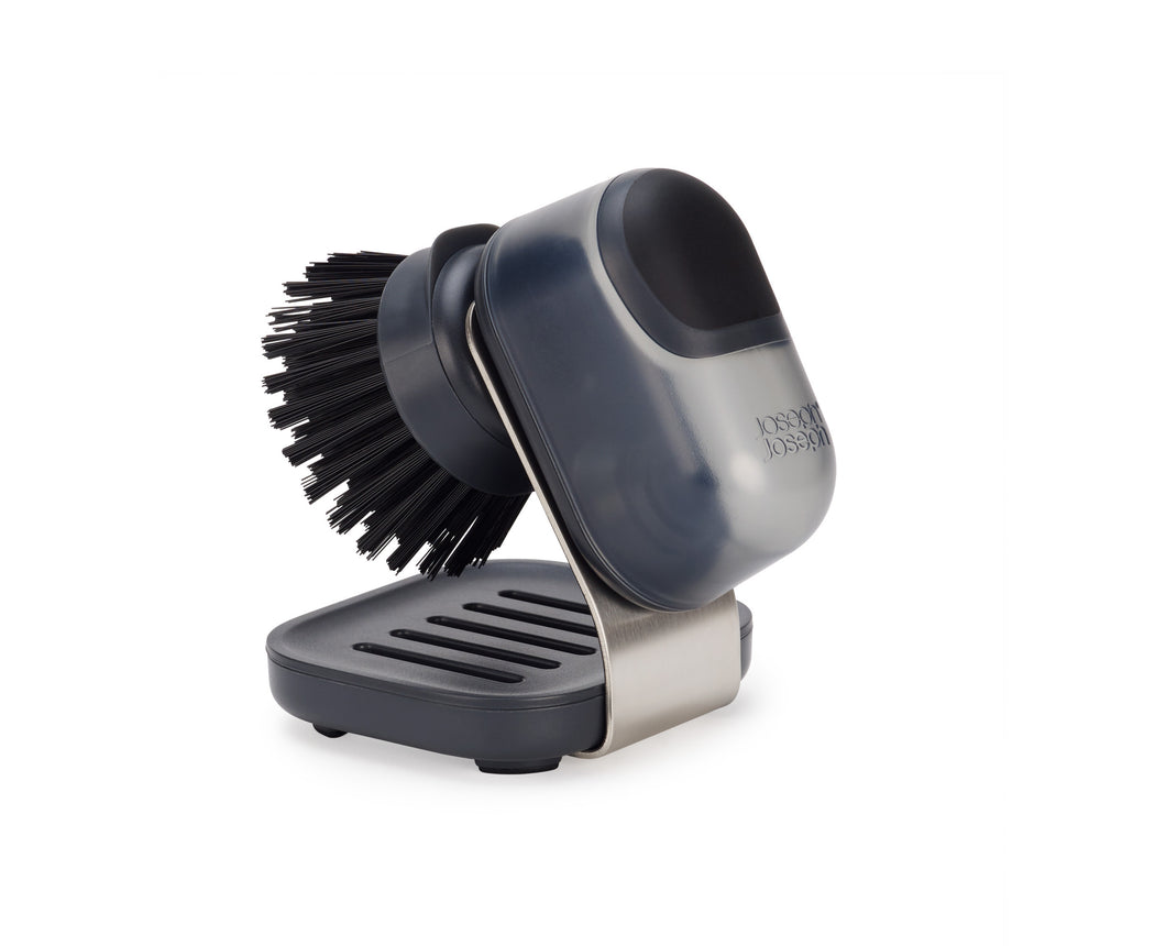 SinkTech™ Compact Soap Dispensing Washing Up Brush with Steel Stand