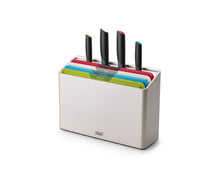 Load image into Gallery viewer, Folio™ Icon Plus Multicolour 8-piece Knife &amp; Chopping Board Set
