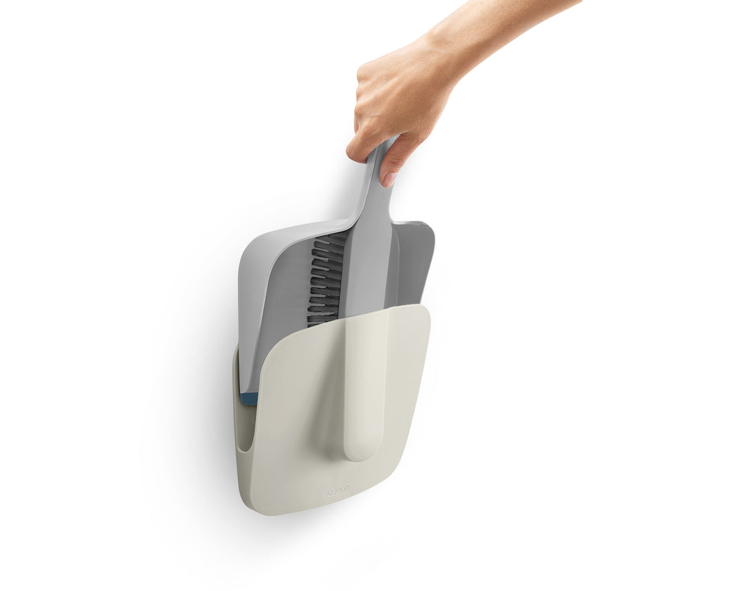CleanTech™ Wall-Mounted Dustpan & Brush Set