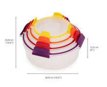 Load image into Gallery viewer, Nest™ Lock 4-Piece Multicolour Round Food Container Set
