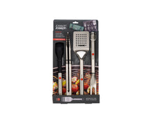 Load image into Gallery viewer, GrillOut™ 4-Piece Stainless-Steel BBQ Utensil Set with Storage Case
