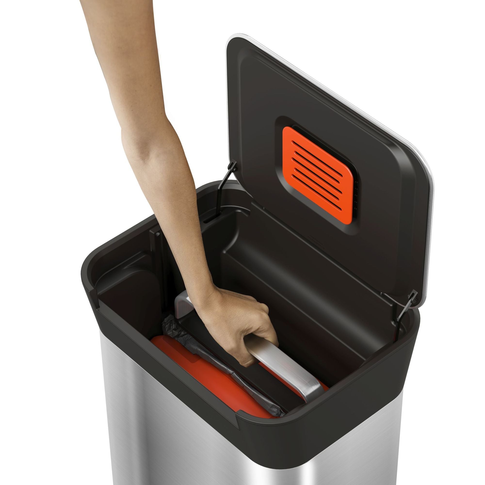 Titan 30L Stainless-Steel Trash Compactor – Joseph Joseph South Africa