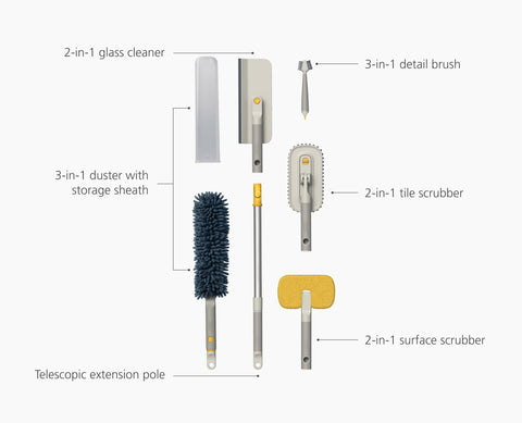 CleanTech™ 6-Piece Cleaning Tool Set