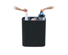 Load image into Gallery viewer, Tota Trio 90L Black Laundry Separation Basket - Carbon Black
