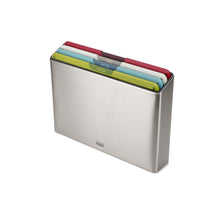 Load image into Gallery viewer, Folio™ Icon Steel 4-Piece Multicolour Chopping Board Set
