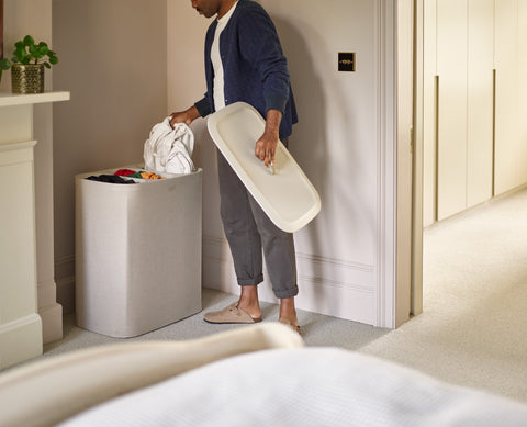 Tota Trio 90L Laundry Separation Basket - Ecru